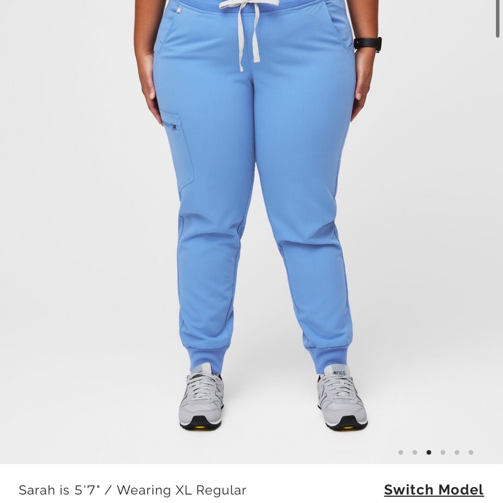 Figs Scrub Pants Ceil Blue: Zamora Joggers